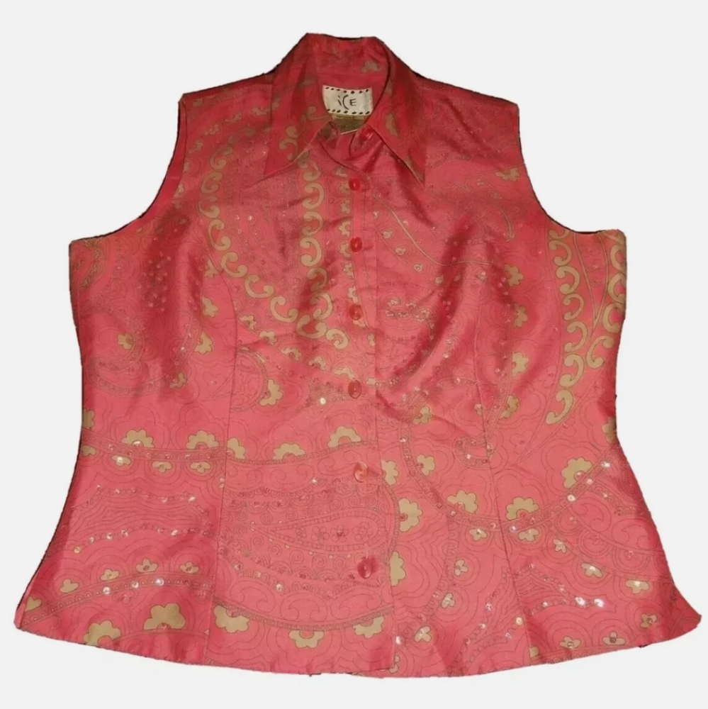 ICE Small Women's Sleeveless Dress Shirt